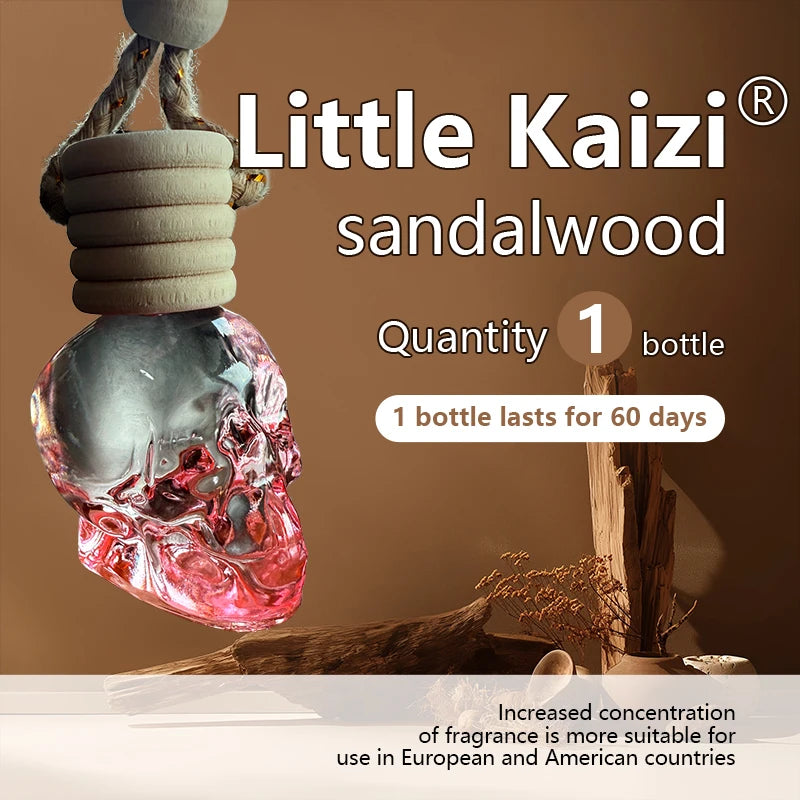 Little Kaizi *Skull Shape *Scented Car Air Freshener - Long-Lasting Car Diffuser - Lasts 60+ Days-A scent that men and tough guy