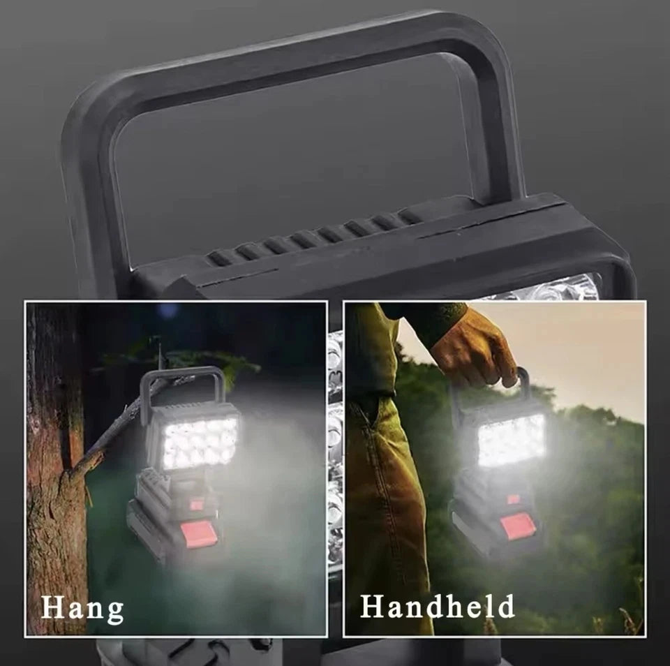 Power Tool Parts for Makita BL1830 18V Lithium Battery LED Work Lights Lamp Hand Lantern Spotlight Camping Emergency Lighting