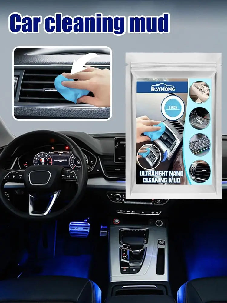 Car Cleaning Gel Putty Reusable Car Interior Detailing Mud Dust Computer Dust Cleaning Keyboard Remover Gel Auto Vent Clean H7U4