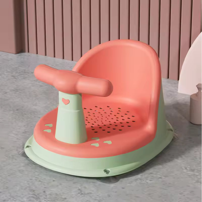 Baby Bath Seat for Babies 6 Months & Up, Non-Slip Toddler Bath Seat Portable Shower Stand for Newborns and Young Children Children's Growth Accessories