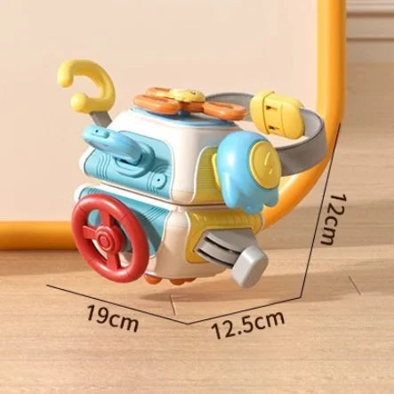 Montessori Educational Activity Table Toy for Babies, Sensory Learning with Lights Music Sound, Early Development Toys for Kids