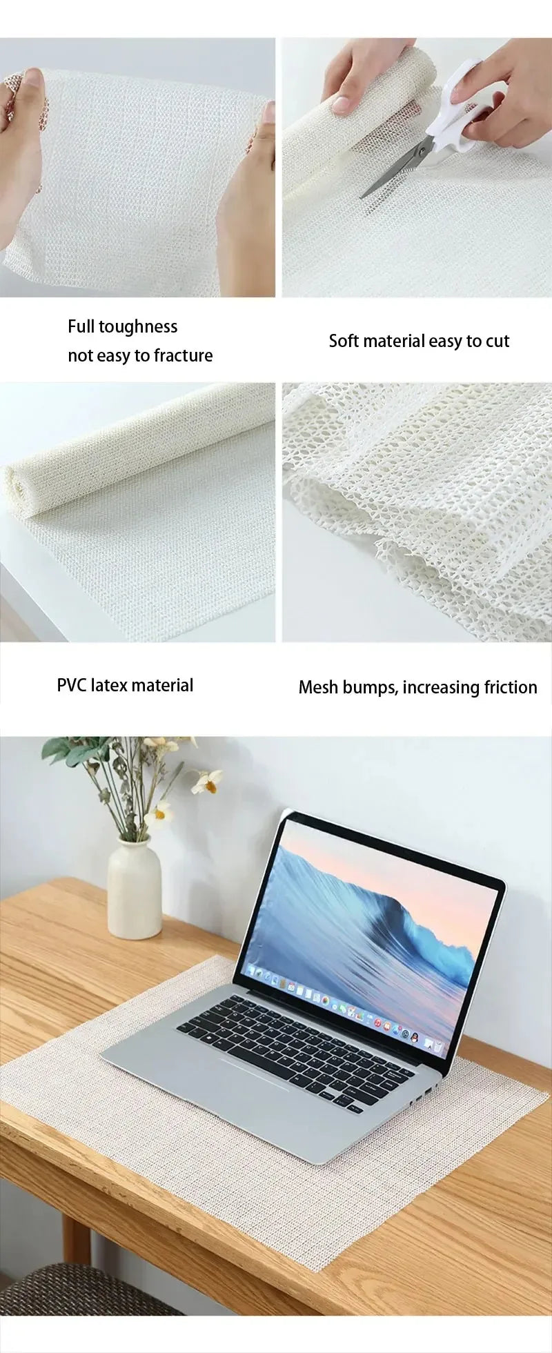 Sheet Mattress Sofa Mat Antiskid Net Cloth Household Carpet Yoga Mat Anti-Skid Fixing Base Fabric PVC Floor Mat Anti Slip Pad