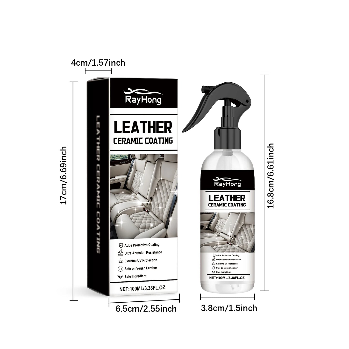 Car Leather Restorer Back To Black Gloss Rubber Plastic Renovator Longlasting Coating Leather Restore Auto Polish Cleaning Care