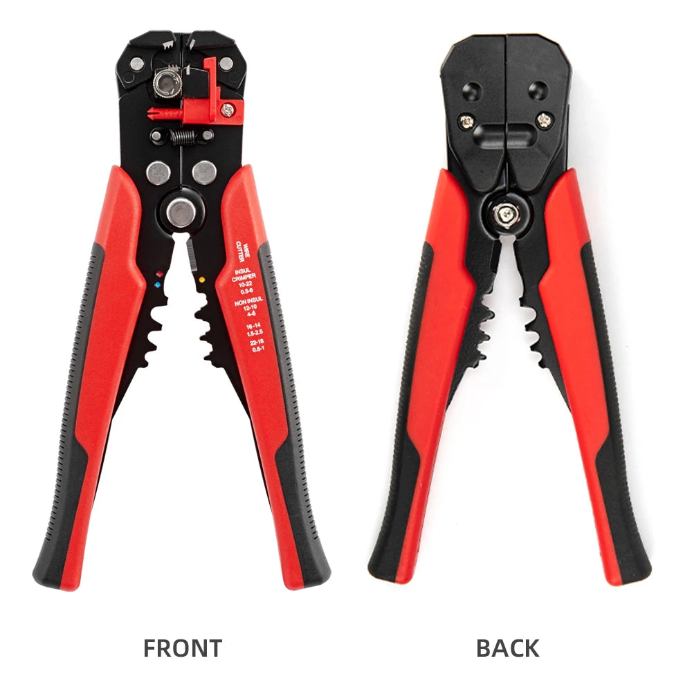Crimper Cable Cutter Adjustable Automatic Wire Stripper Multifunctional Stripping Crimping Pliers Terminal Hand Tool