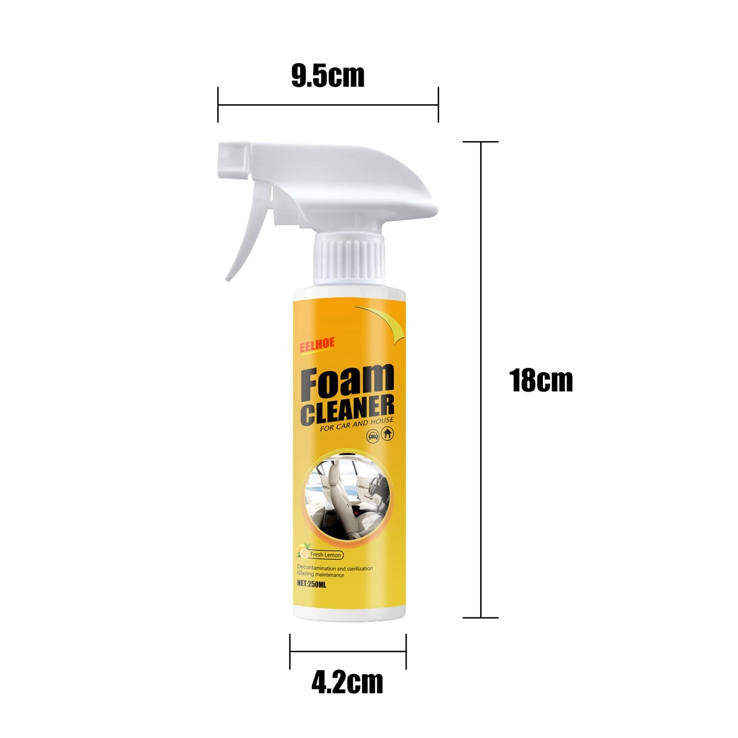 100/150/250ML Multi-Purpose Foam Cleaner Spray Leather Cleaning Auto Home Surfaces Foam Cleaners for Car Wash Maintenance