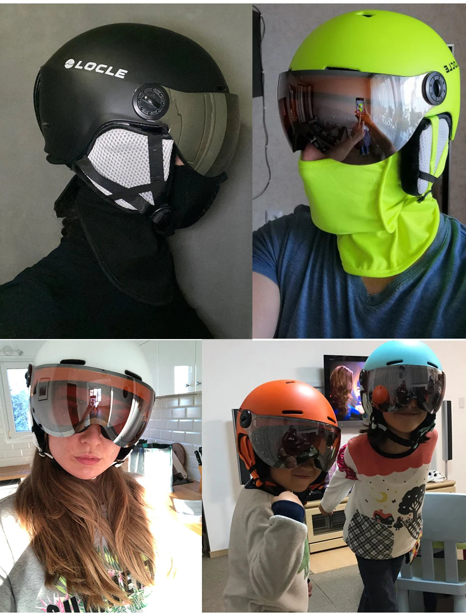 Upgrade Skiing Helmet Men Women Children Ultralight Snowboard Skateboard Motorcycle Snowmobile Ski Helmet Visor Goggles