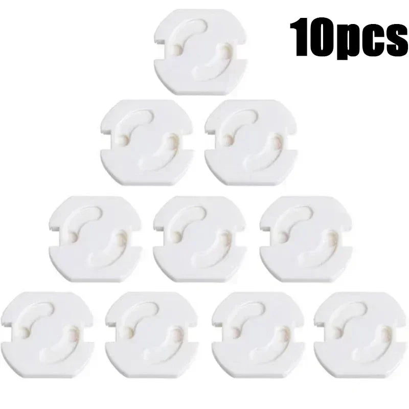 1/10pcs Baby Safety Child Electric Socket Outlet Plug Protection Security Two Phase Safe Lock Cover Kids Sockets Cover Plugs