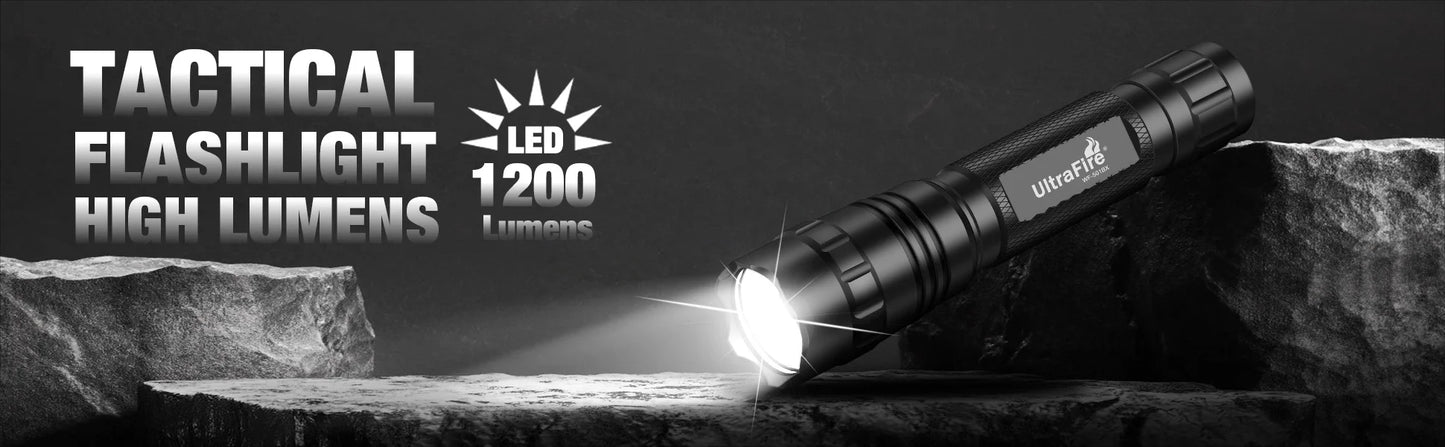 Tactical Flashlight 1200 High Lumen Duty Belt Flashlight for Law Enforcement, Premium Police Flashlight with Holster for Duty Belt,led Flashlight Gifts