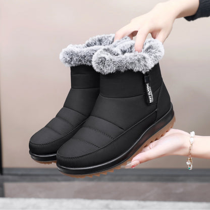 Bottines d’Hiver Fourrées – Snow Boots à Zipper Latéral & Confort Doux