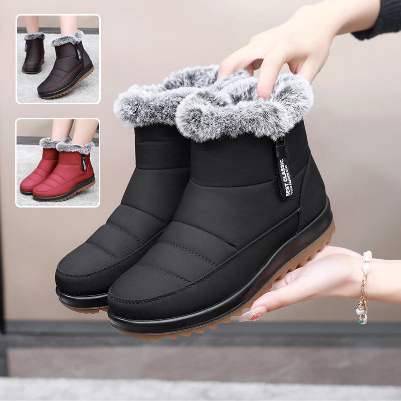 Bottines d’Hiver Fourrées – Snow Boots à Zipper Latéral & Confort Doux