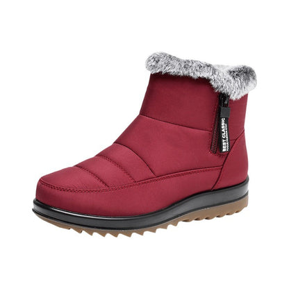 Bottines d’Hiver Fourrées – Snow Boots à Zipper Latéral & Confort Doux