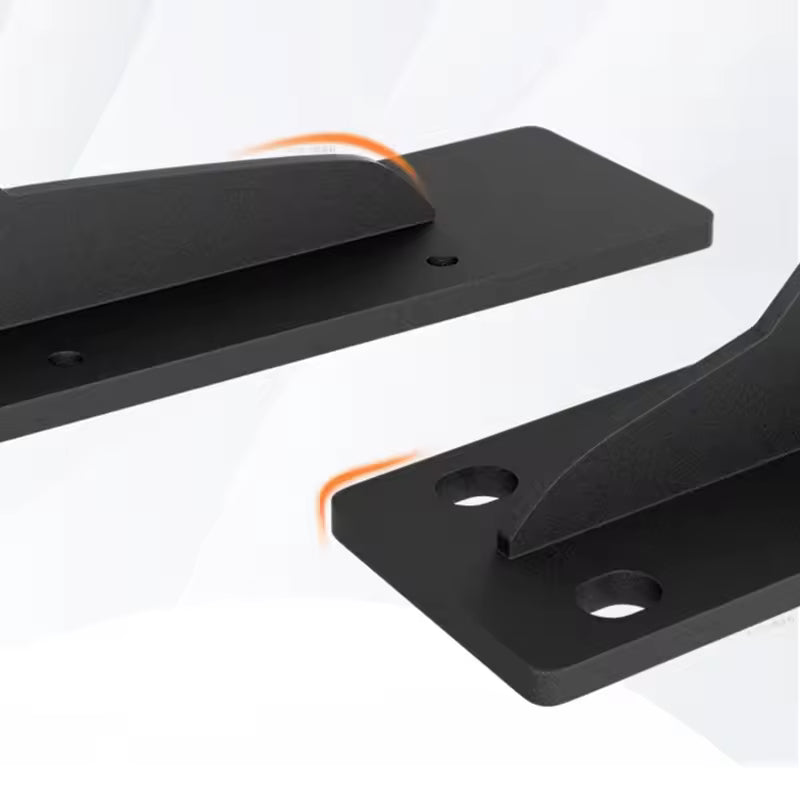 Shelf Brackets 12 Inch, Strong Heavy Duty Floating Shelf Brackets, Industrial Metal Iron Matte Black Shelving Brackets, Thick Brackets Loadbearing 600kg Wall Triangular Support Bracket Suspended TV Cabinet Desk Partition Fixed