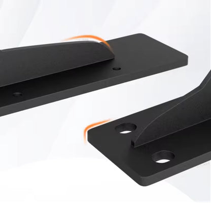 Shelf Brackets 12 Inch, Strong Heavy Duty Floating Shelf Brackets, Industrial Metal Iron Matte Black Shelving Brackets, Thick Brackets Loadbearing 600kg Wall Triangular Support Bracket Suspended TV Cabinet Desk Partition Fixed