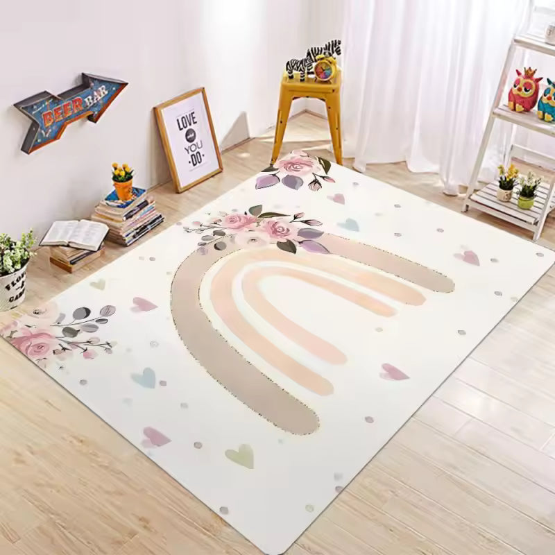Baby Play Mat for Floor: Soft & Safe Foam Playpen Mat Machine Washable  Non Slip Crawling Pad for Toddler,Infant,Kids