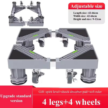 Mini Fridge Stand Adjustable Refrigerator Stand with 4 Strong Feet Universal Stand Base Washing Machine Stand Washer and Dryer Pedestals Multi-Functional Base for Appliance