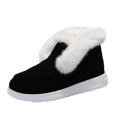 Bottines d’Hiver Fourrées – Cheville Chaude & Antidérapantes pour Femme