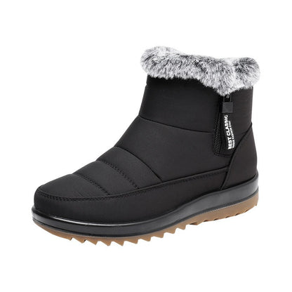 Bottines d’Hiver Fourrées – Snow Boots à Zipper Latéral & Confort Doux