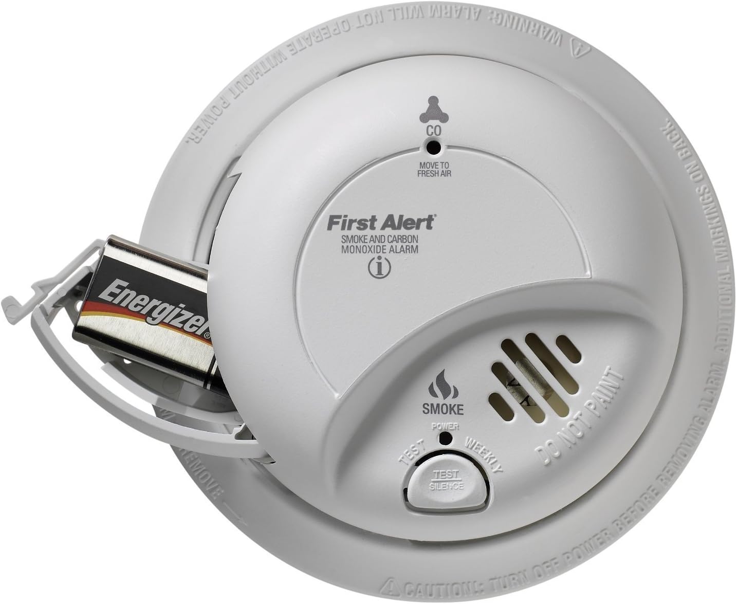 BRK SC9120B-3 Hardwired Smoke and Carbon Monoxide (CO) Detector with Battery Backup, White, Pack of 3