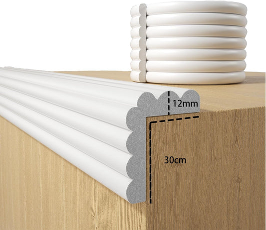 Baby Proofing Wall Corner Protector,Edge Guard Corner Protector, Thinken Soft Corner Protectors Pre-Taped Soft Rubber Foam Edge Cushion for Furniture
