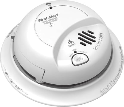 BRK SC9120B-3 Hardwired Smoke and Carbon Monoxide (CO) Detector with Battery Backup, White, Pack of 3