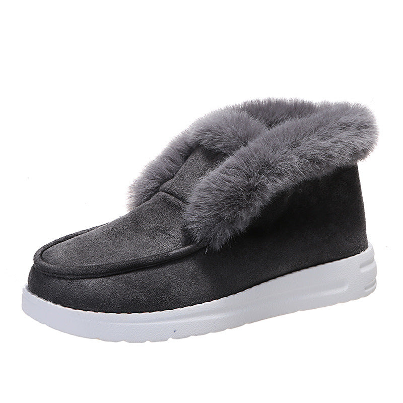 Bottines d’Hiver Fourrées – Cheville Chaude & Antidérapantes pour Femme