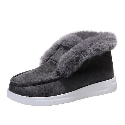 Bottines d’Hiver Fourrées – Cheville Chaude & Antidérapantes pour Femme