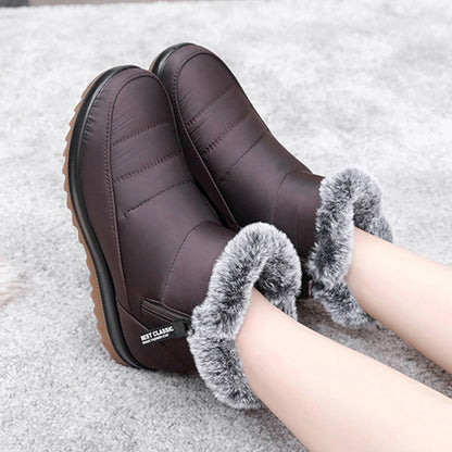 Bottines d’Hiver Fourrées – Snow Boots à Zipper Latéral & Confort Doux