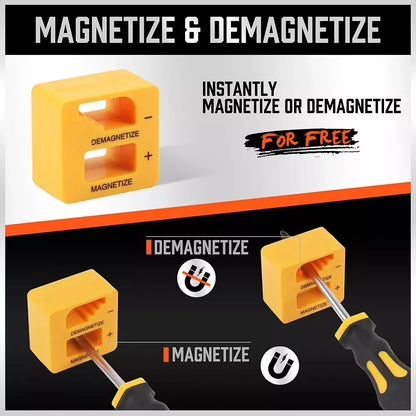 11-Piece Magnetic Screwdriver Set Phillips Flat Head Tip with Magnetizer