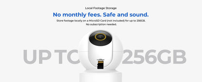 IMILAB Baby Monitor Indoor Security Camera with AI Detection Night Vision 2-Way Audio 360° PTZ Compatible with Xiaomi Home App