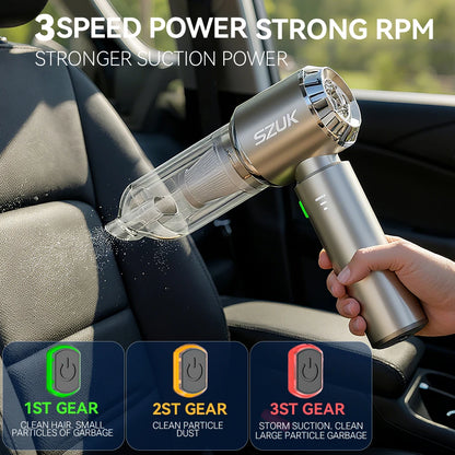 SZUK C012MAX 985000PA Car Vacuum Cleaner Portable Handheld Mini Vacuum Cleaner Cordless Powerful Car Cleaner Home Appliance