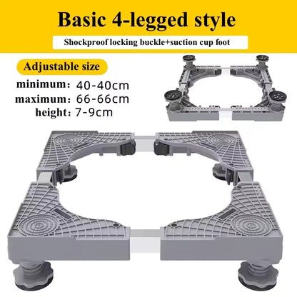 Mini Fridge Stand Adjustable Refrigerator Stand with 4 Strong Feet Universal Stand Base Washing Machine Stand Washer and Dryer Pedestals Multi-Functional Base for Appliance