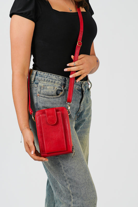 Sac Bandoulière en Cuir de Chèvre 100% Naturel