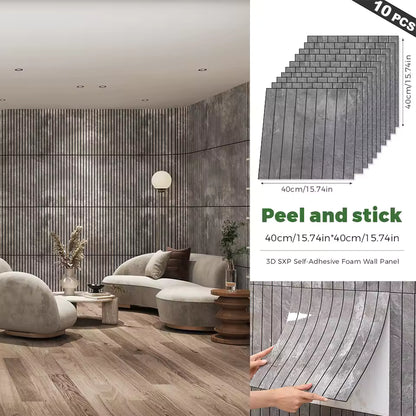 10-Piece Peel and Stick Backsplash Seamless Tile,40*40cm,Stick on Backsplash for Kitchen/Bathroom/Laundry Room