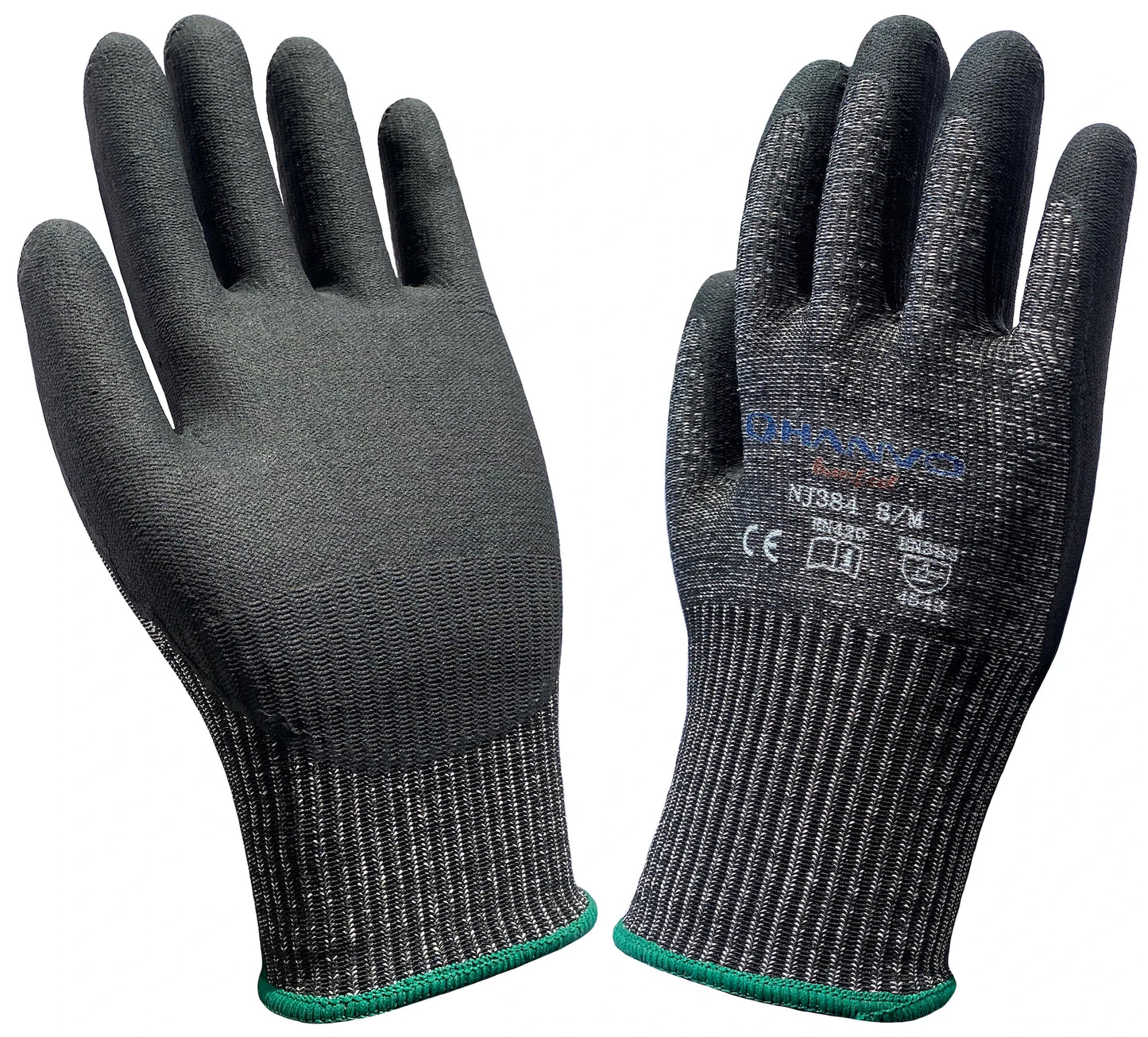 ANSI A4 Cut Resistant Work Gloves with Extreme Lightweight & Thin HPPE Micro Foam Nitrile Maxi High Flex Proof Glass Handling Butcher Safety Gloves