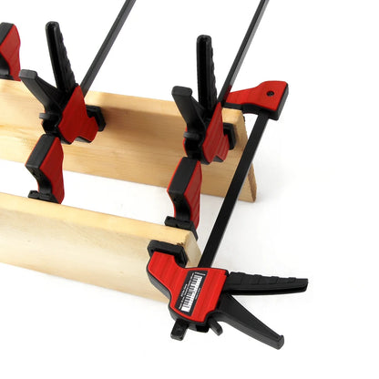Handed Bar Clamp 4 6 12 Inch Quick Ratchet F Clamp Heavy Duty Wood Working Work Bar Clamp Clip Kit Woodworking Reverse clamping 100 150 300mm