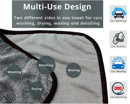 Microfiber Car Towel Vehicle Wash Cloth Auto Cleaning Drying Handkerchief Super Absorbent Car Window Glass Wash Towel Supplies