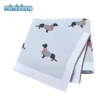 Baby Blankets Newborn Cartoon Swaddle Wrap Monthly Blankets 100%Cotton Knitted Toddler Infant Outdoor Playing Clip Mats 100*80cm