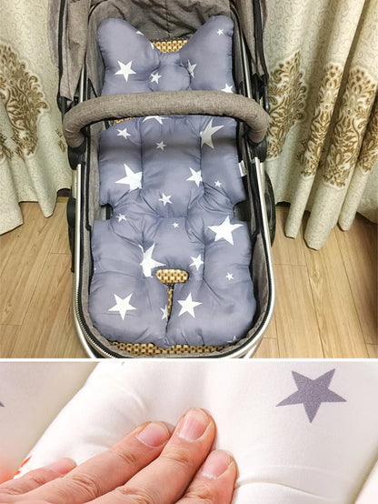 Fashion Printed Stroller Cushion Seat Cover Baby Diaper Pad Seat Pad Cotton Baby Stroller Mat Mattress Pram Stroller Accessories