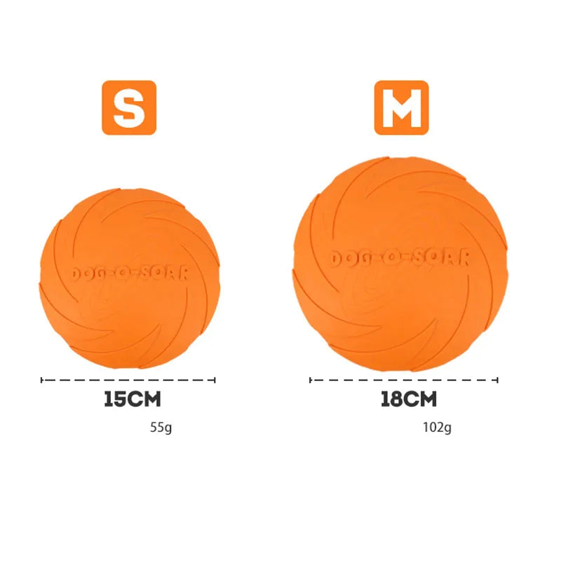 Rubber Pet Dog Flying Discs Saucer Toys Small Medium Funny Dog Puppy Agile Training Toys Flying Disk