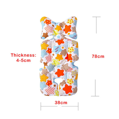 Fashion Printed Stroller Cushion Seat Cover Baby Diaper Pad Seat Pad Cotton Baby Stroller Mat Mattress Pram Stroller Accessories