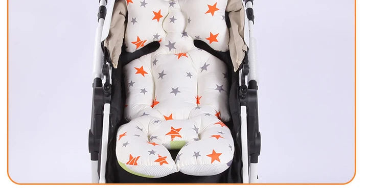 Fashion Printed Stroller Cushion Seat Cover Baby Diaper Pad Seat Pad Cotton Baby Stroller Mat Mattress Pram Stroller Accessories