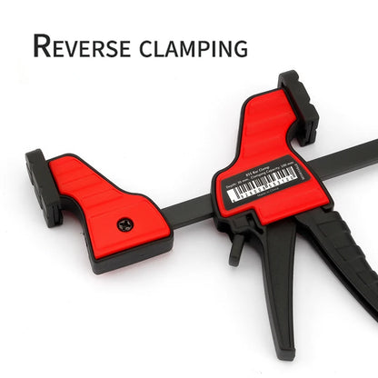 Handed Bar Clamp 4 6 12 Inch Quick Ratchet F Clamp Heavy Duty Wood Working Work Bar Clamp Clip Kit Woodworking Reverse clamping 100 150 300mm