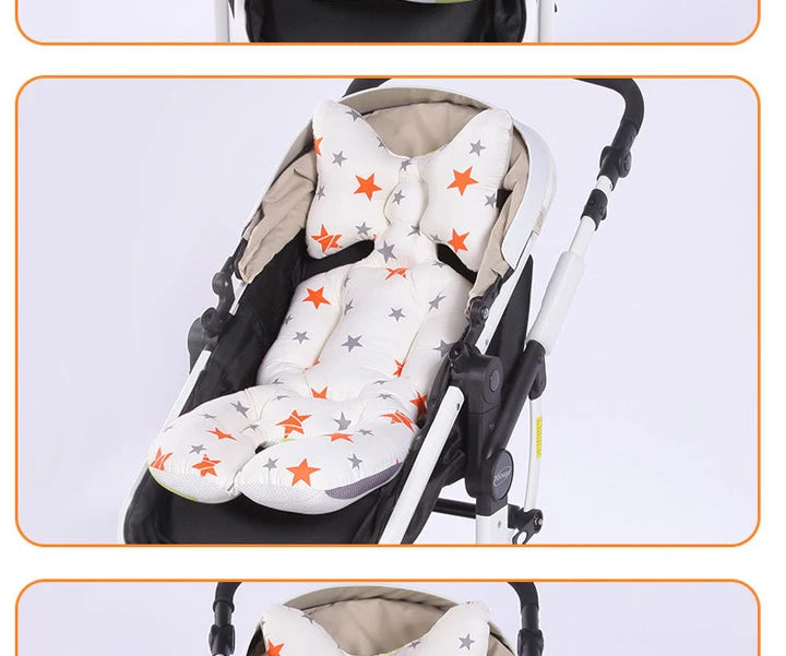 Fashion Printed Stroller Cushion Seat Cover Baby Diaper Pad Seat Pad Cotton Baby Stroller Mat Mattress Pram Stroller Accessories