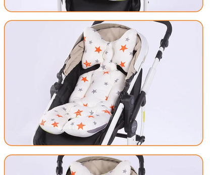 Fashion Printed Stroller Cushion Seat Cover Baby Diaper Pad Seat Pad Cotton Baby Stroller Mat Mattress Pram Stroller Accessories