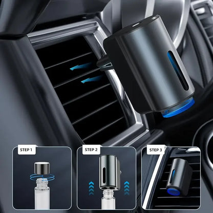 Car air freshener, three intensity adjustable, car aroma diffuser, portable freshener perfume fragrance