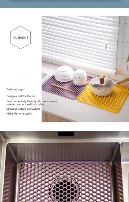 Silicone Sink Protector, Heat Resistant Non-slip Dishwasher Suitable, Large Mat for Bottom of Farmhouse Kitchen Stainless Steel Sink