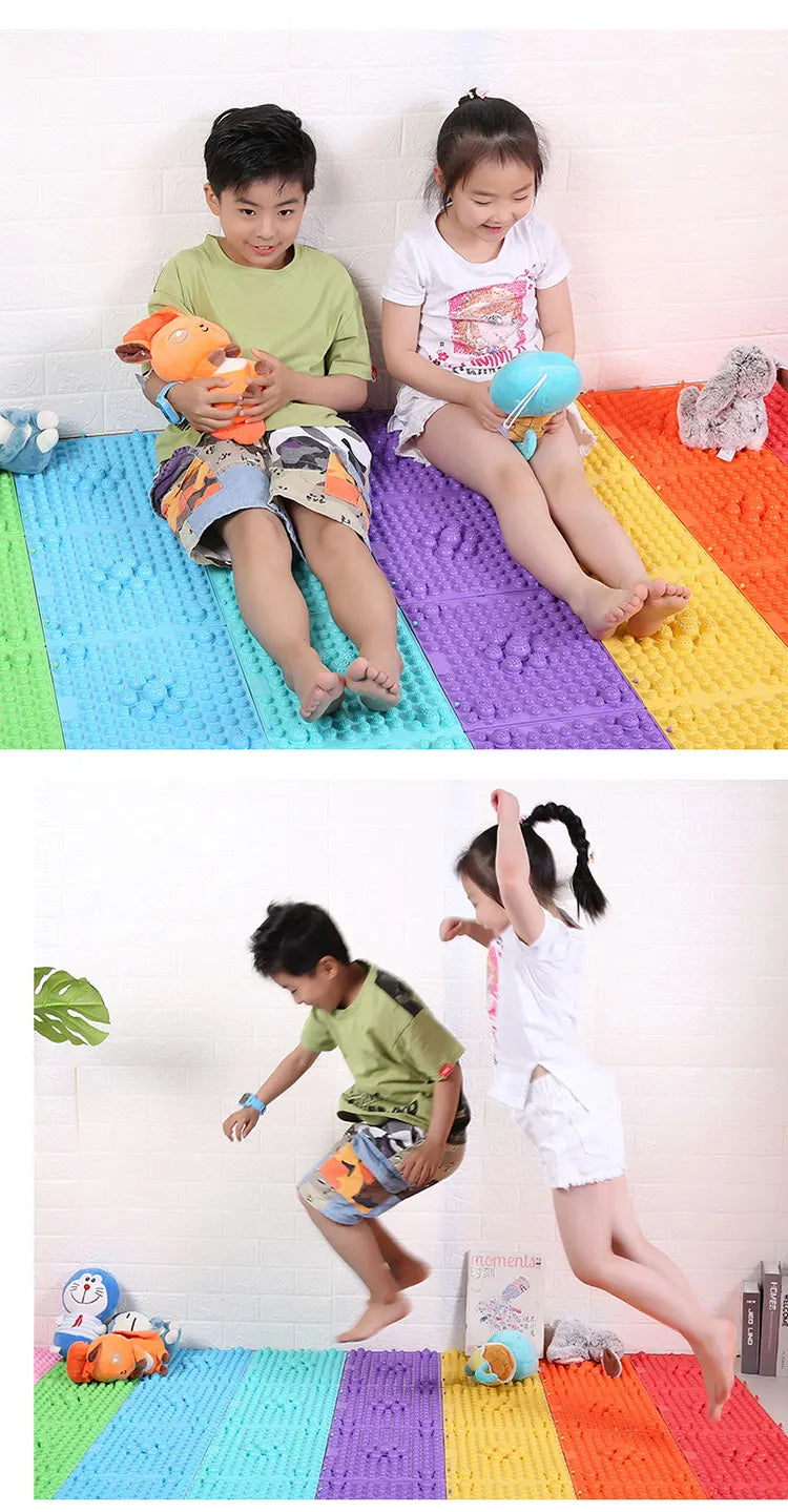Massage pad plantar finger pressure plate foot massage sensory toy children and adults thickened to relieve tension fun game mat
