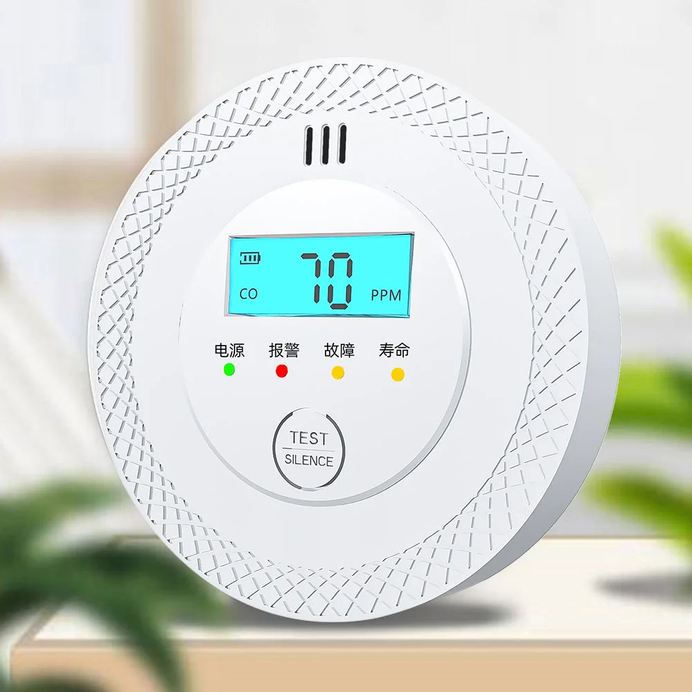 Carbon Monoxide Detectors, CO Detector Battery Operated with Sensitive Sensor, Digital Display and Sound Warning, 85dB High Sensitive Warning CO Detector with LEDs Carbon Monoxide Detector Alarm for Home Depot