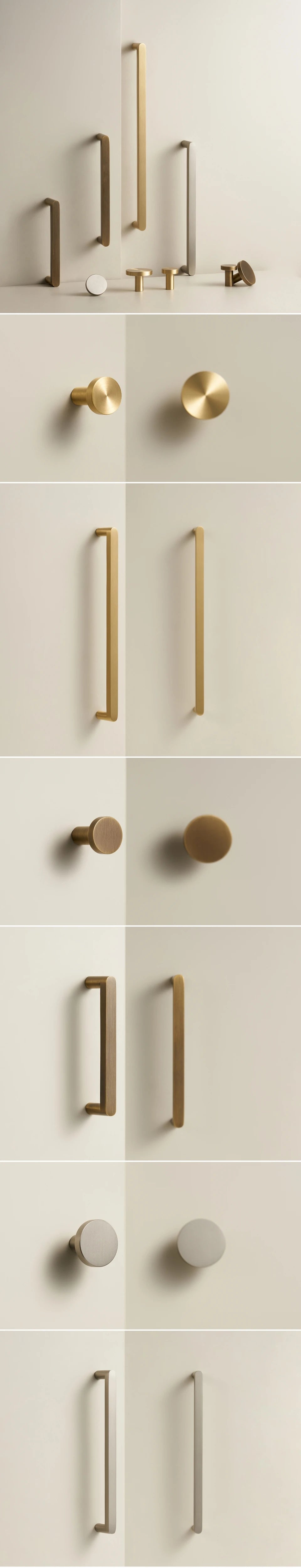Brushed Brass Cabinet pulls Kitchen Cabinet Handles, Cabinet Pulls Kitchen Cabinet Hardware for Cupboard Nickel Brushed Antique Brass Matte Gold CH111