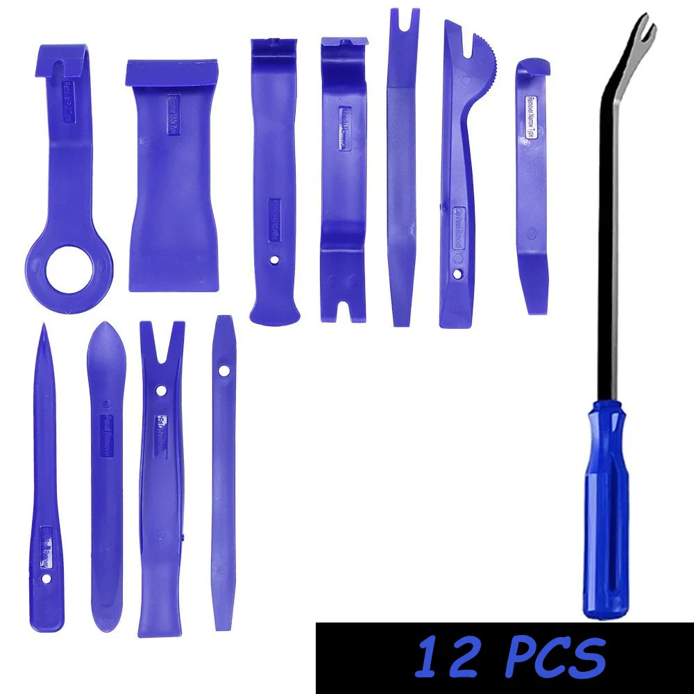 19Pcs Trim Removal Tool Set Clip Plier Upholstery Remover Nylon Car Panel Removal Set with Portable Storage Bag